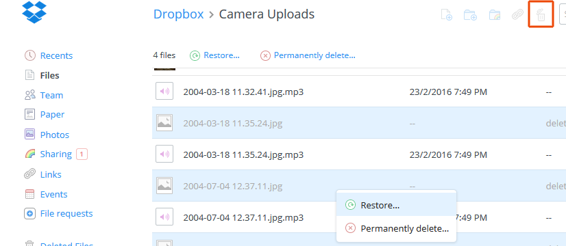 dropbox-restore-file-multipli